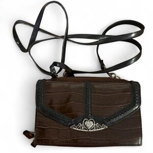 NOATD Brown Leather Reptile Women's Bag